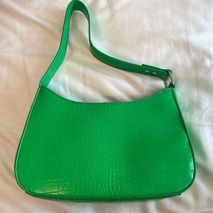 Green purse bright